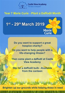 Marie Curie Plant a Daffodil Month